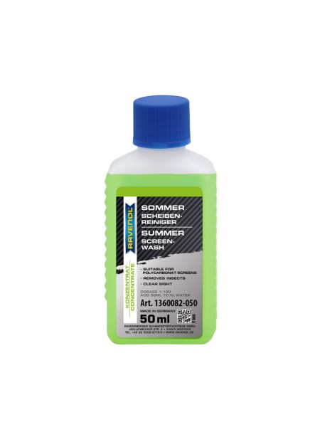 RAVENOL Sommer-Scheibenreiniger 1:100 (Konzentrat) - 50ml