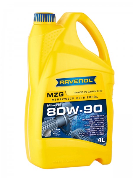 RAVENOL MZG Mehrzweck-Getriebeöl SAE 80W-90 GL4 - 4 Liter