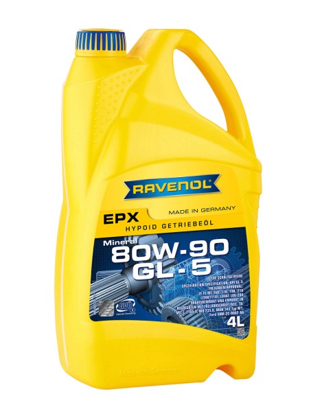 RAVENOL Getriebeöl EPX SAE 80W-90 GL-5 Hypoid - 4 Liter