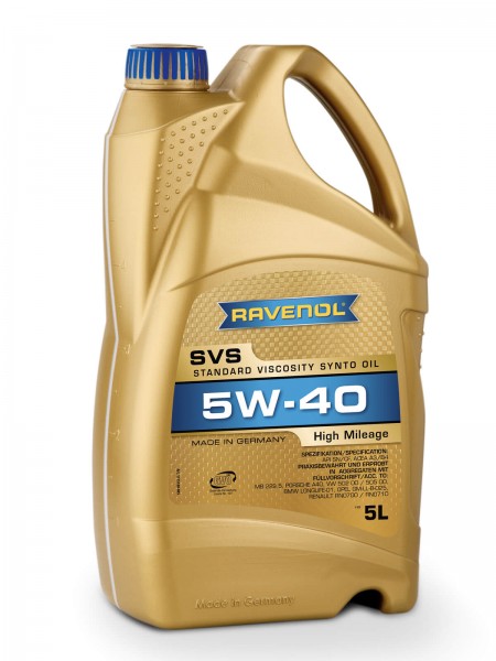 RAVENOL SVS Standard Viscosity Synto Oil SAE 5W-40 - 5 Liter