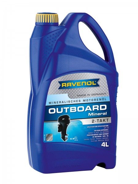 RAVENOL Outboard-Öl 2-Takt Mineral - 4 Liter