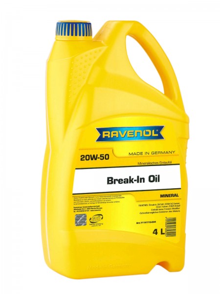 RAVENOL Break-In Oil SAE 20W-50 - 4 Liter