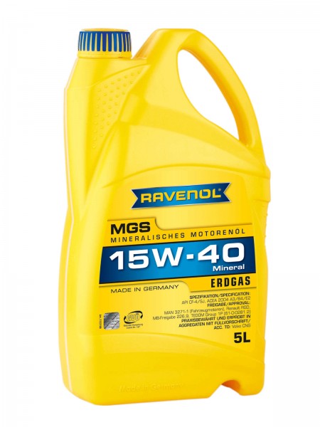 RAVENOL MGS SAE 15W-40 für Gasmotoren - 5 Liter