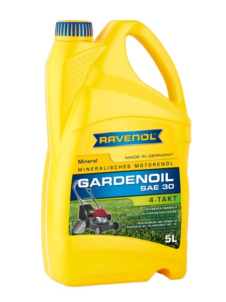 RAVENOL 4-Takt Gardenoil HD 30/Rasenmäheröl HD 30 - 5 Liter