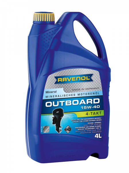 RAVENOL Outboardoel 4T SAE 15W-40 - 4 Liter
