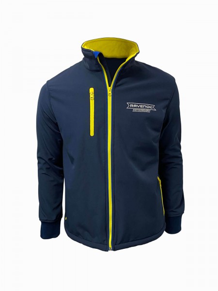 RAVENOL Softshell-Jacke dunkelblau "Motorsport" - vorne