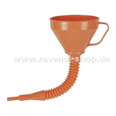RAVENOL Trichter mit flex. Rohr und Messingsieb 160mm