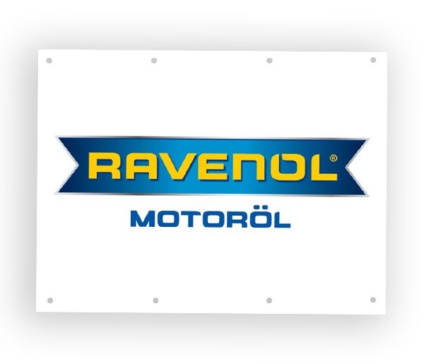 RAVENOL Banner (3x1 m), Logo 4-farbig