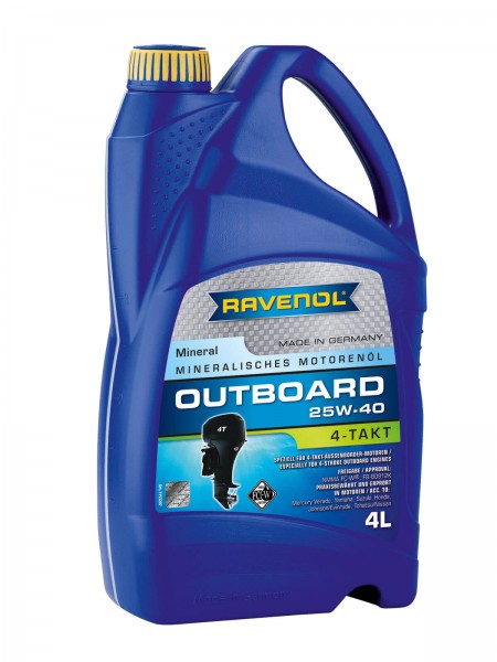 RAVENOL Outboardoel 4T SAE 25W-40 - 4 Liter