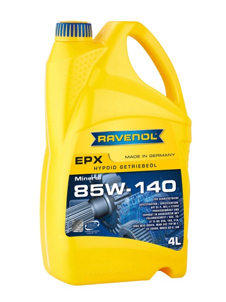 RAVENOL Hypoid EPX Getriebeöl SAE 85W-140 GL-5 - 4 Liter