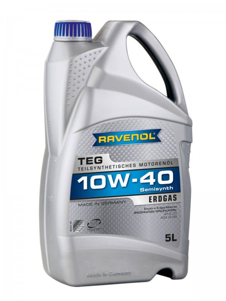 RAVENOL TEG SAE 10W-40 für Erdgasmotoren - 5 Liter