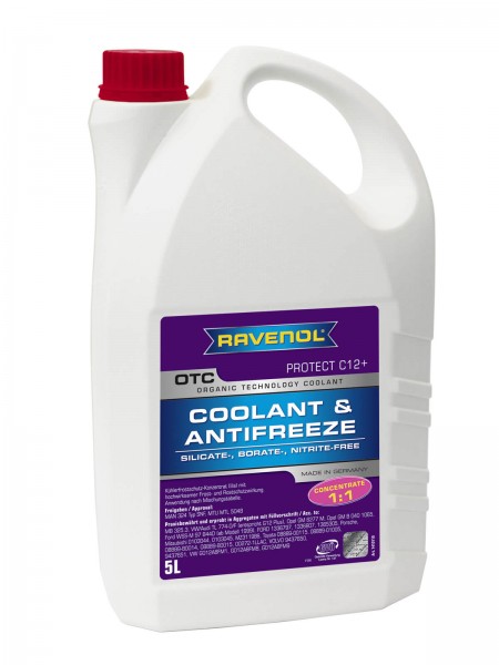 RAVENOL OTC - Protect C12+ Concentrate (Kühlerfrostschutz Konzentrat) - 5 Liter