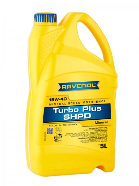 RAVENOL Turbo-Plus SHPD SAE 15W-40 - 5 Liter