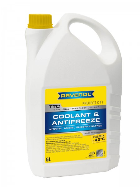 RAVENOL TTC - Protect C11 Premix -40ºC (Kühlerfrostschutz gebrauchsfertig) - 5 Liter
