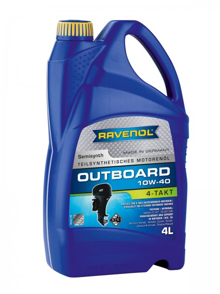 RAVENOL Outboardoel 4T SAE 10W-40 - 4 Liter