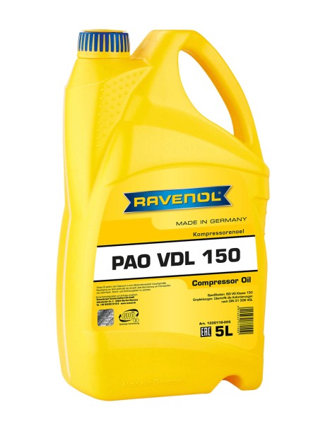 RAVENOL Kompressorenöl PAO VDL 150 - 5 Liter