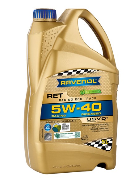 RAVENOL Racing Eco Track RET SAE 5W-40 - 5 Liter