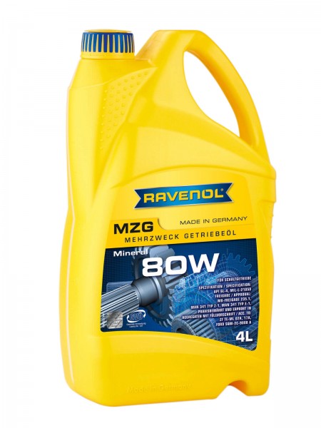 RAVENOL Mehrzweck-Getriebeöl MZG SAE 80 GL-4 - 4 Liter