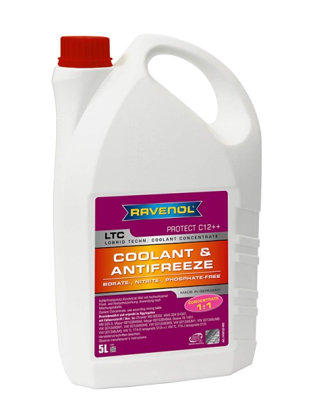 RAVENOL LTC - Protect C12++ Concentrate (Kühlerfrostschutz Konzentrat) - 5 Liter