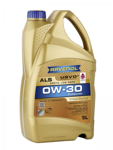 RAVENOL Arctic Low SAPS ALS SAE 0W-30 - 5 Liter