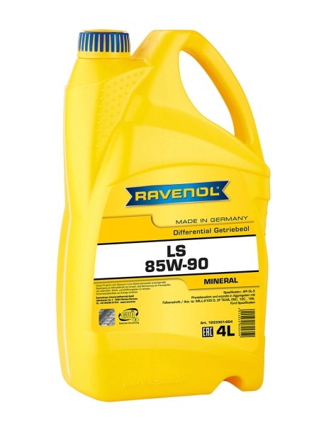 RAVENOL Sperrdifferential-Hypoid-Getriebeöl LS 85W-90 GL-5 - 4 Liter