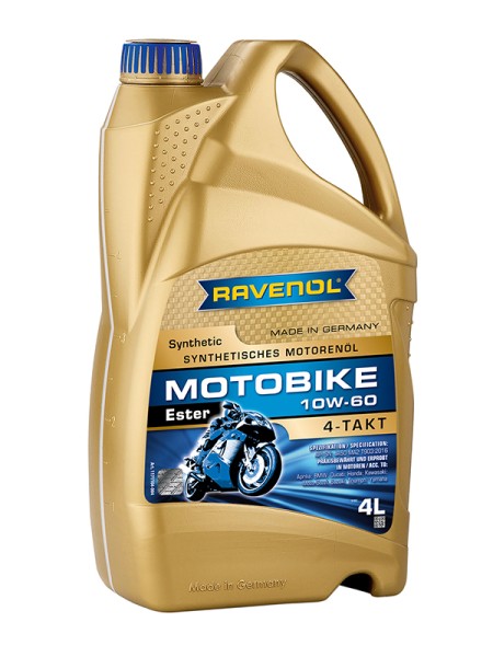 RAVENOL Motobike 4-T Ester SAE 10W-60 - 4 Liter