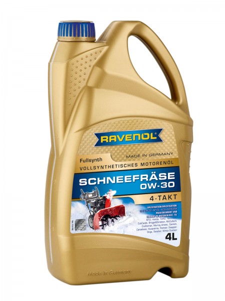 RAVENOL Schneefräse 4-Takt 0W-30 - 4 Liter