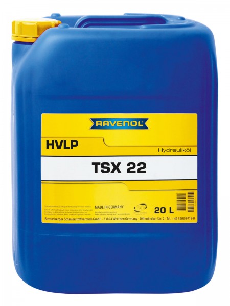 RAVENOL Hydrauliköl TSX 22 (HVLP) - 20 Liter