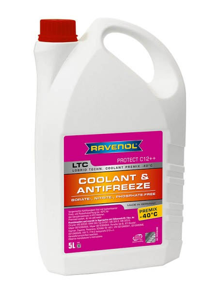 RAVENOL LTC - Protect C12++ Premix -40°C (Kühlerfrostschutz gebrauchsfertig) - 5 Liter