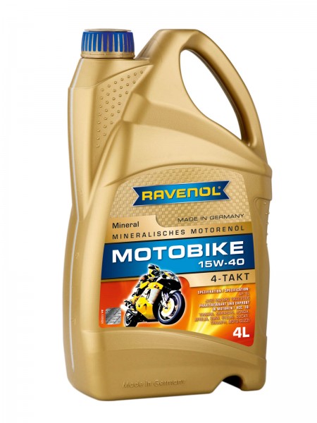 RAVENOL Motobike 4-T Mineral SAE 15W-40 - 4 Liter