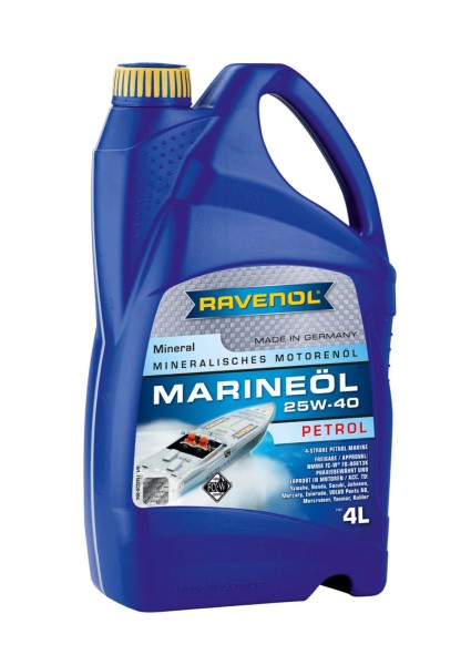 RAVENOL Marineöl Petrol SAE 25W-40 mineral - 4 Liter