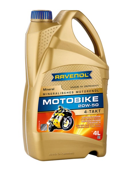 RAVENOL Motobike 4-T Mineral SAE 20W-50 - 4 Liter