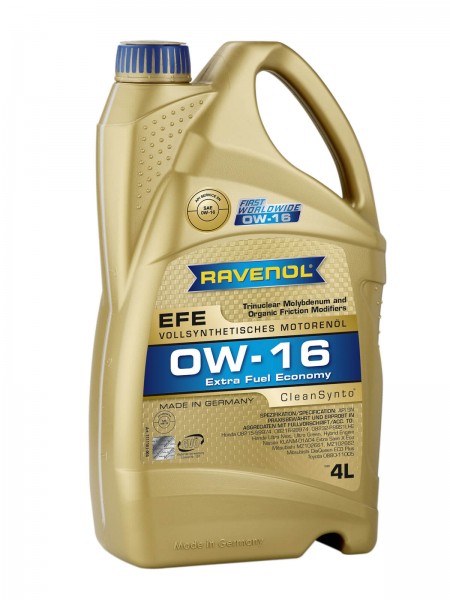 RAVENOL Extra Fuel Economy EFE SAE 0W-16 - 4 Liter